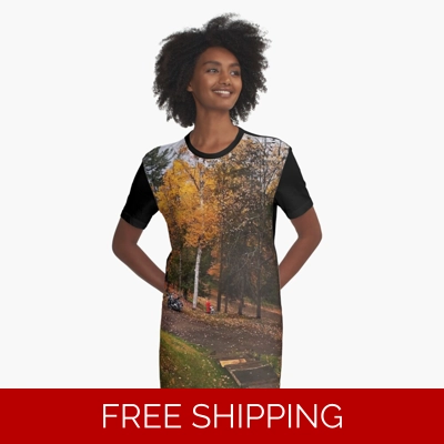 Le Studio Graphic T-Shirt Dress October 2019 fall